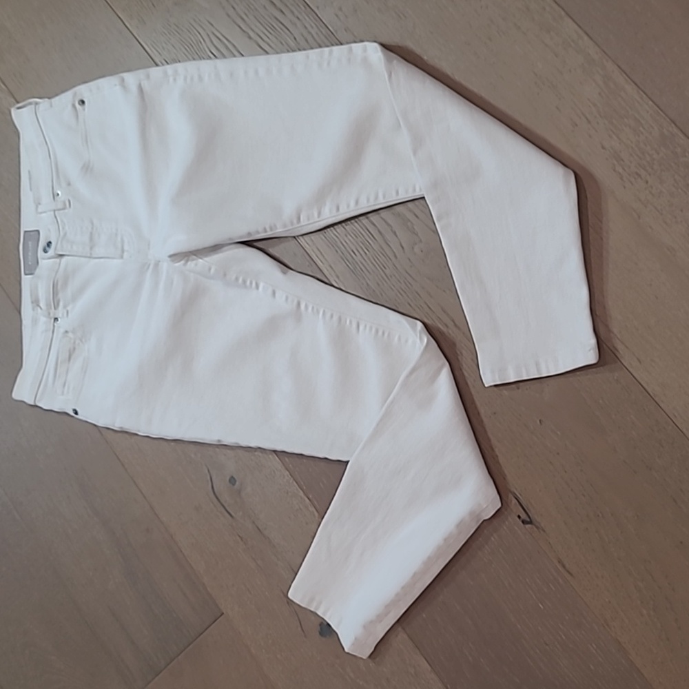 EUC Everlane Jeans Women's sz 30 White Mid Rise Skinny Leg Ankle Denim